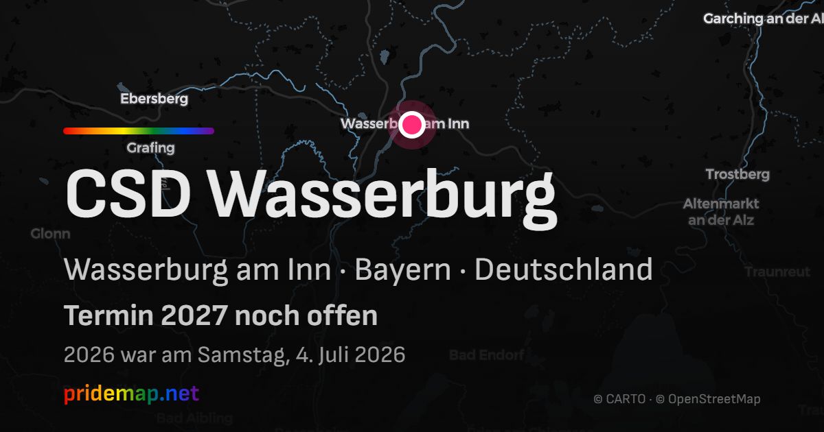 CSD Wasserburg — Wasserburg am Inn, Deutschland