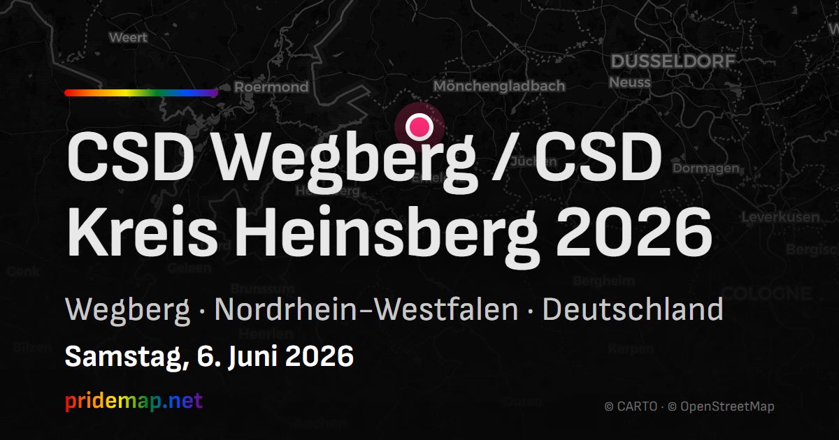 CSD Wegberg / CSD Kreis Heinsberg 2026 — Wegberg, Deutschland