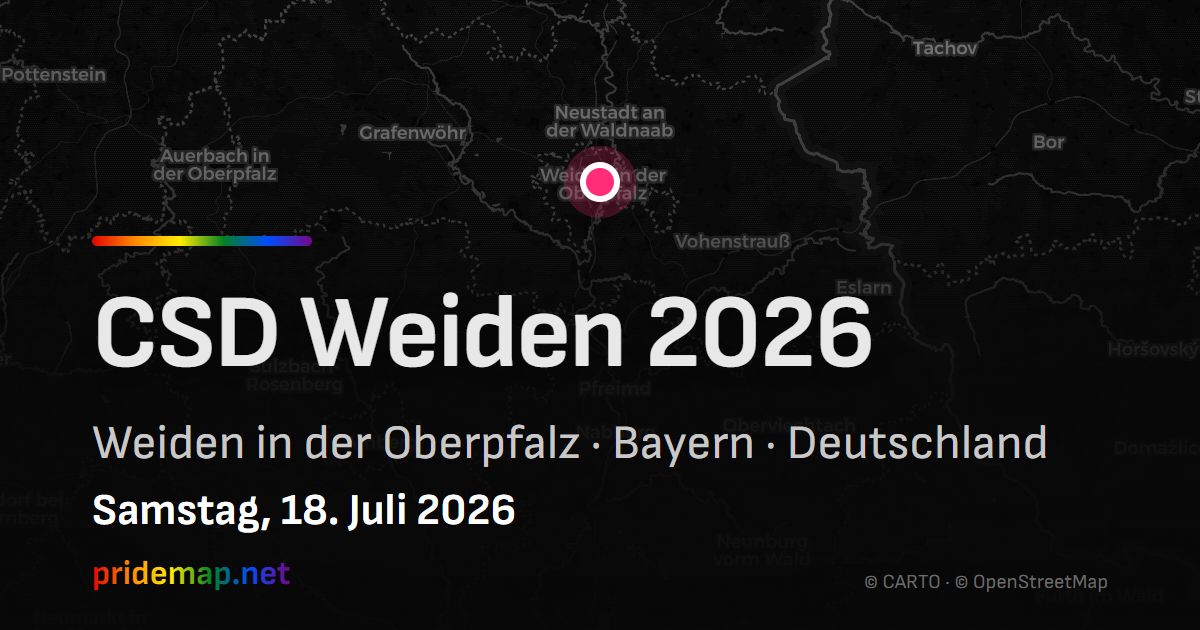 CSD Weiden 2026 — Weiden in der Oberpfalz, Germany