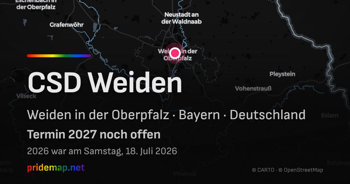 CSD Weiden — Weiden in der Oberpfalz, Deutschland