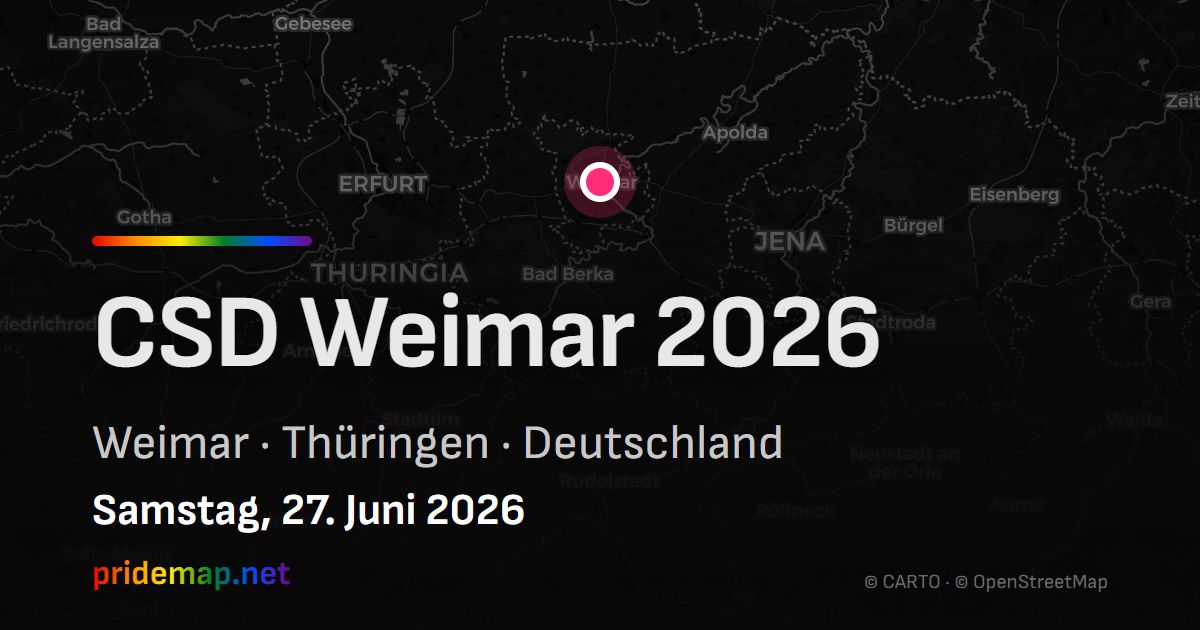 CSD Weimar 2026 — Weimar, Deutschland