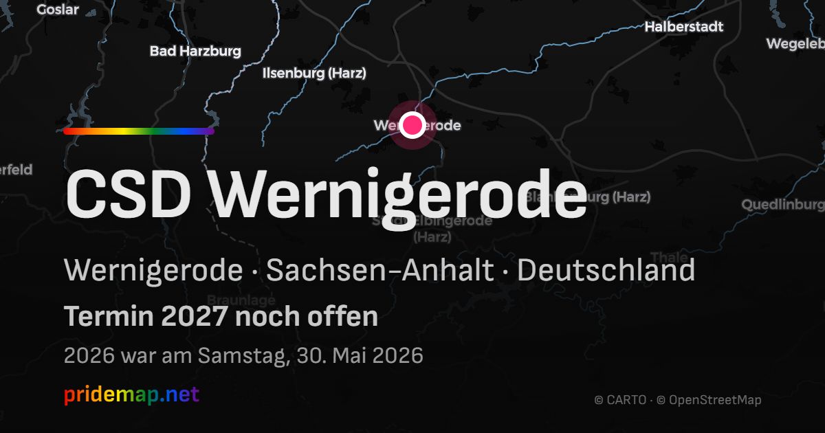 CSD Wernigerode — Wernigerode, Deutschland