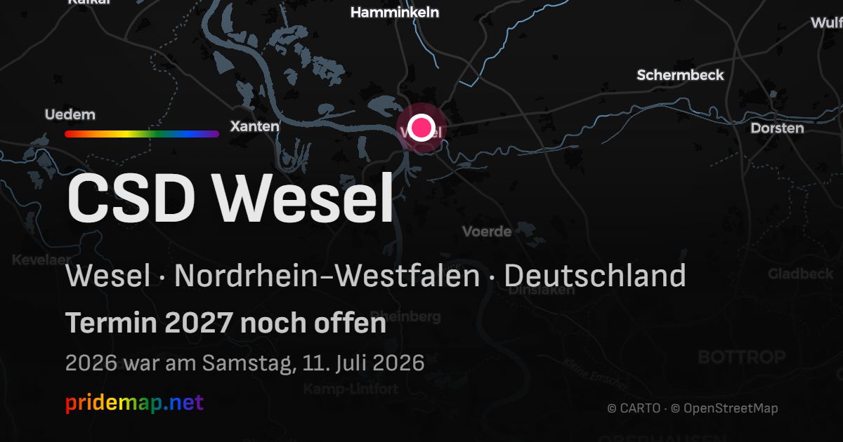 CSD Wesel — Wesel, Deutschland