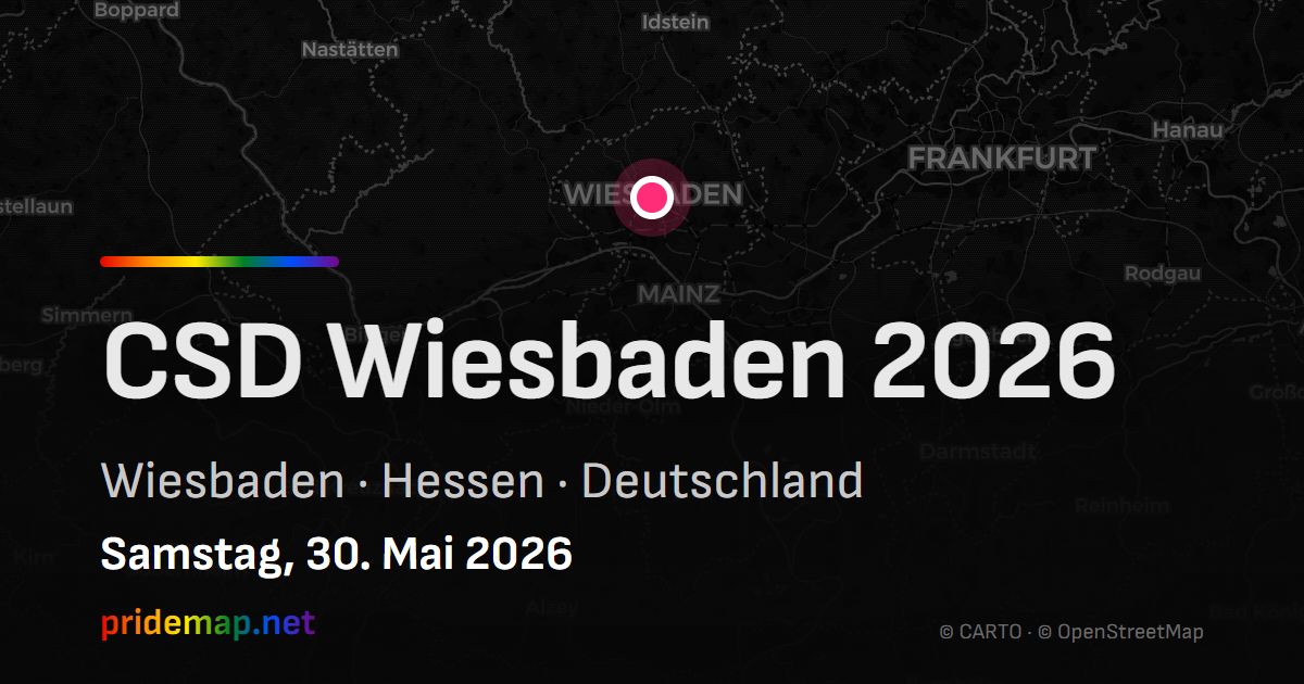 CSD Wiesbaden 2026 — Wiesbaden, Deutschland