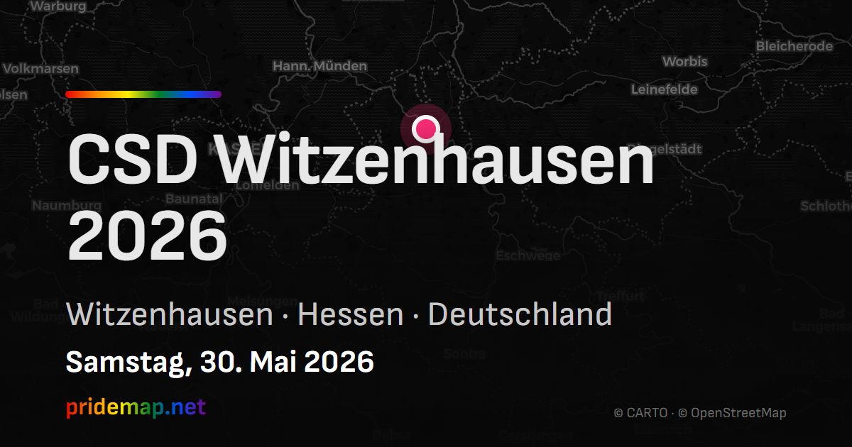 CSD Witzenhausen 2026 — Witzenhausen, Deutschland