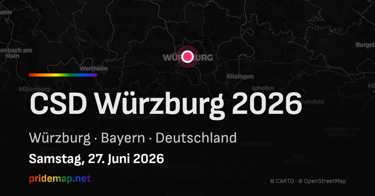 CSD Würzburg 2026 — Würzburg, Germany