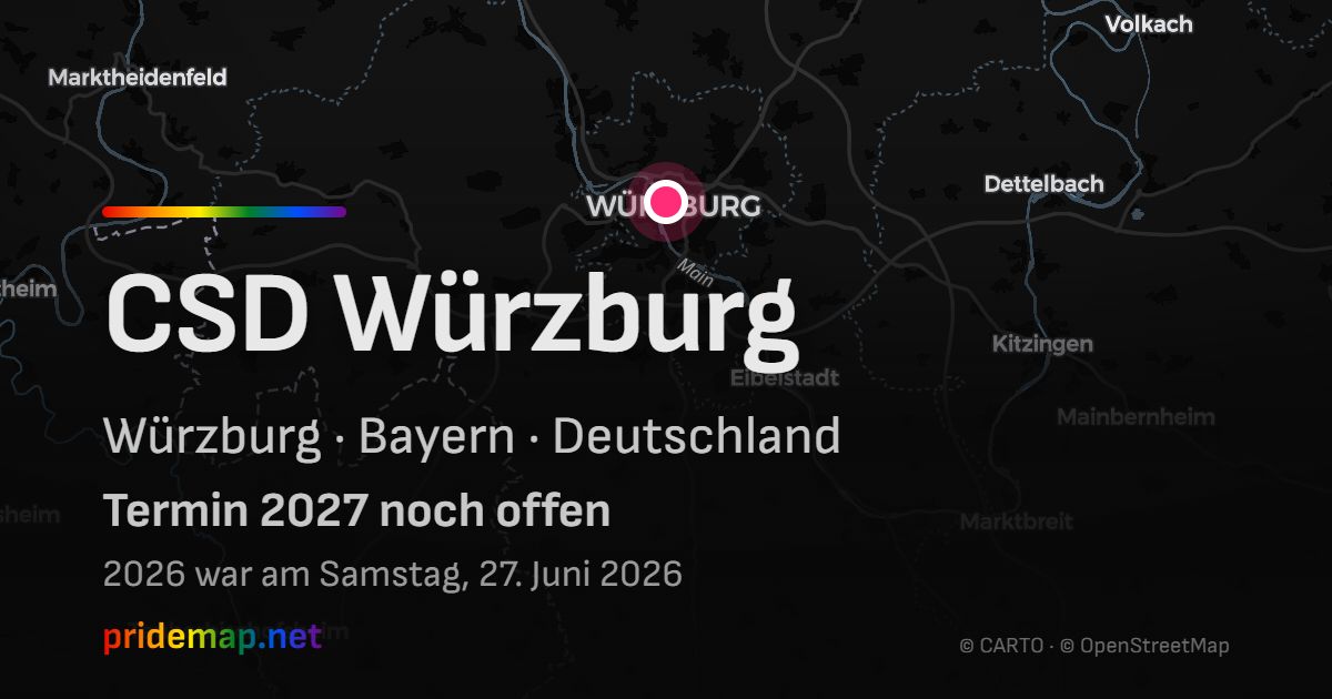 CSD Würzburg — Würzburg, Deutschland
