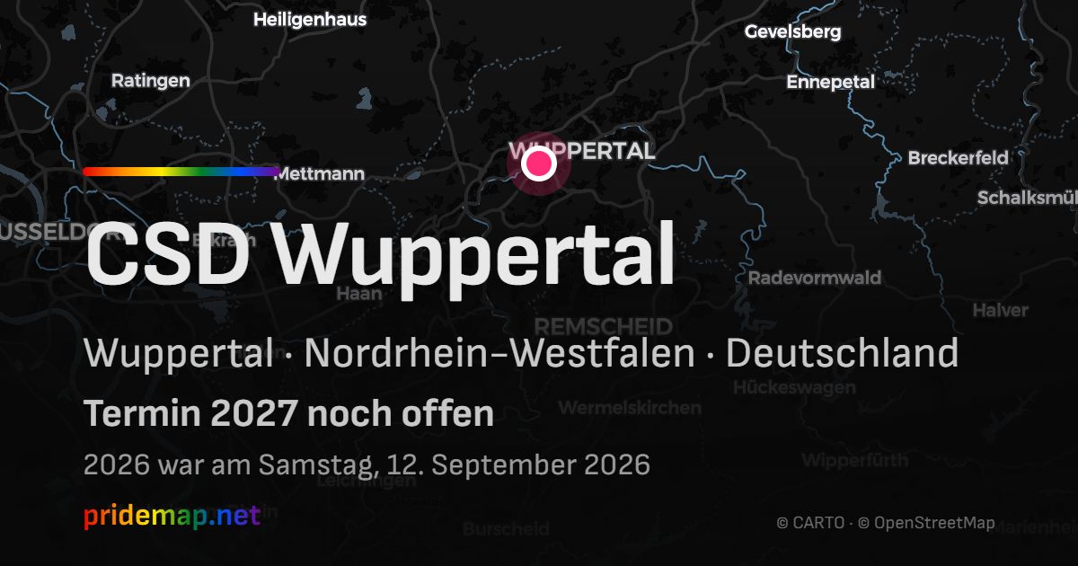 CSD Wuppertal — Wuppertal, Deutschland