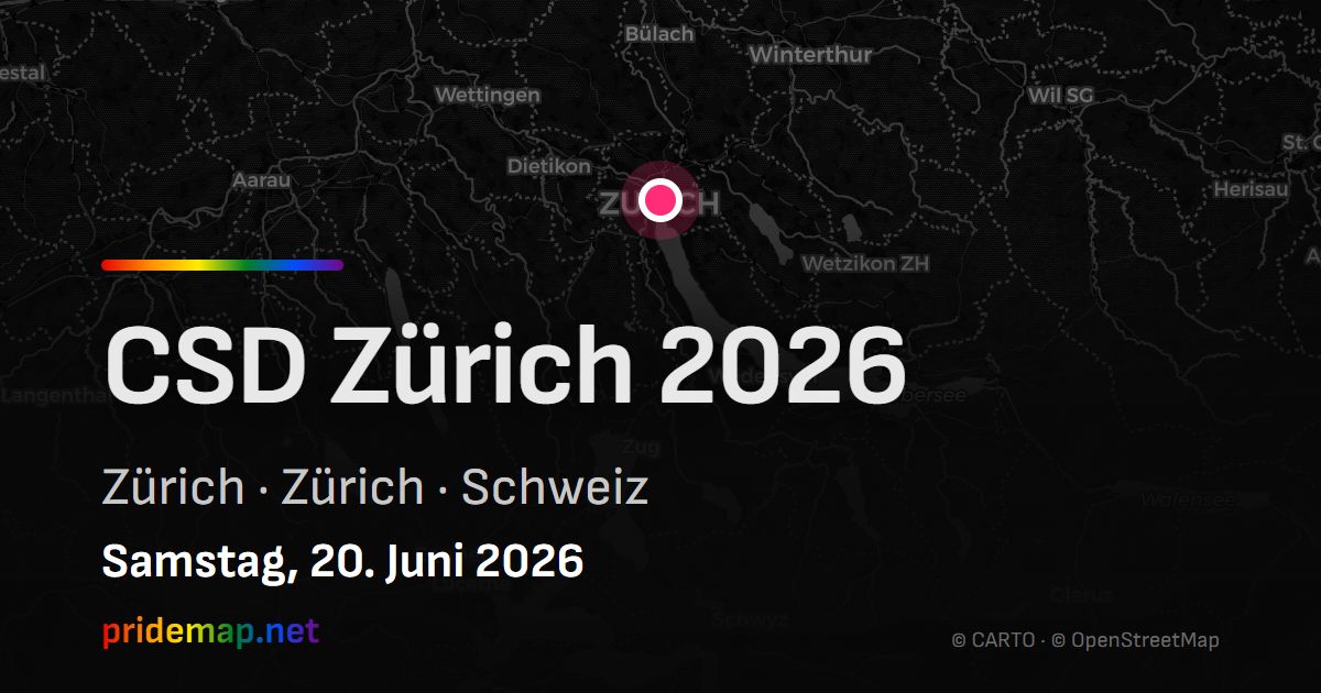 CSD Zürich 2026 — Zürich, Schweiz