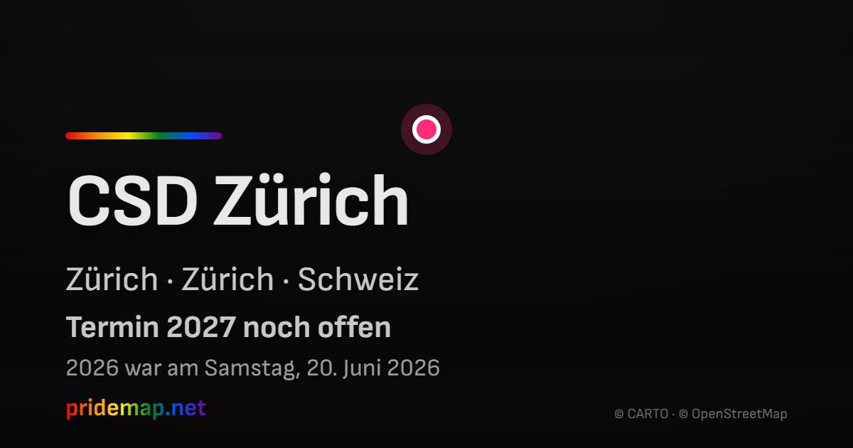 CSD Zürich — Zürich, Schweiz