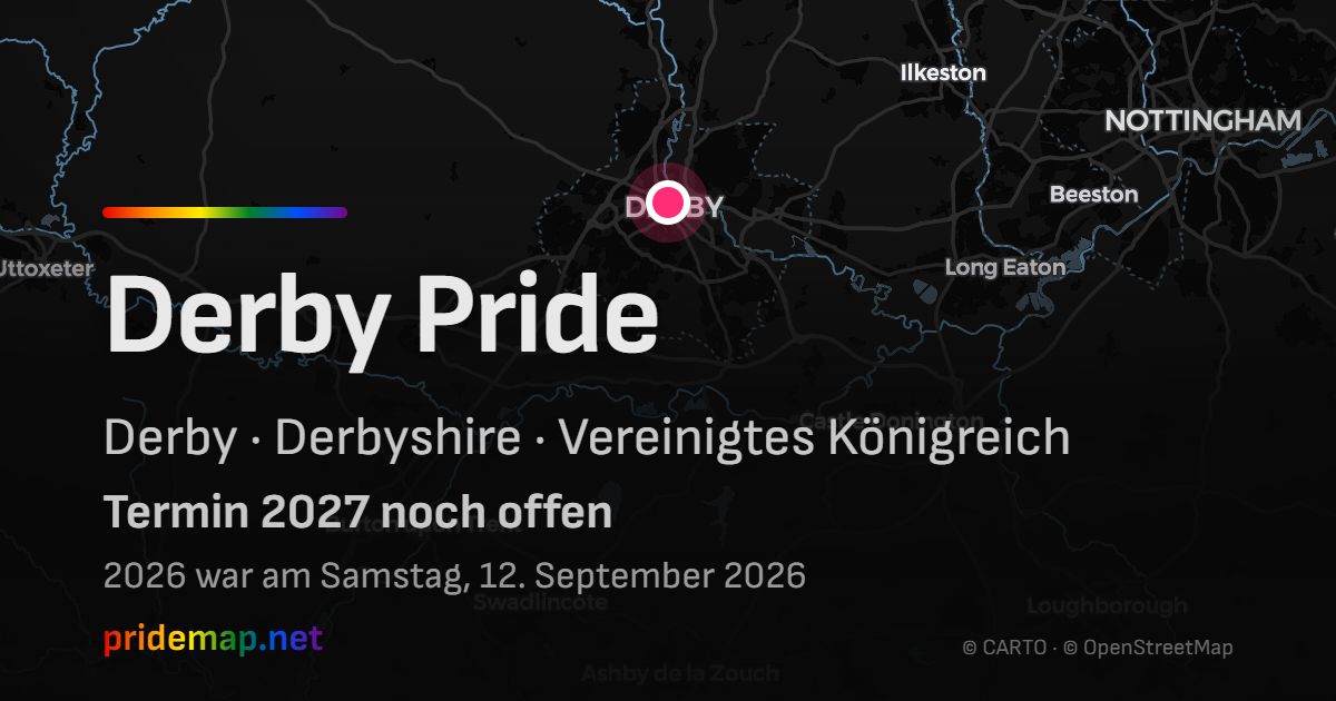 Derby Pride — Derby, Vereinigtes Königreich