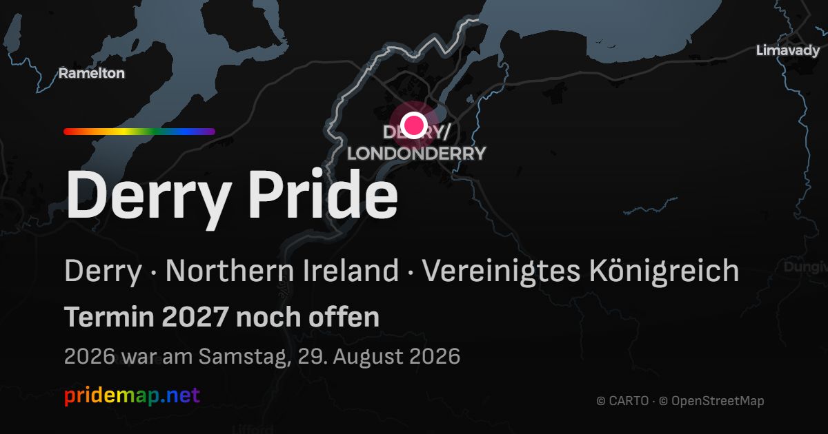 Derry Pride — Derry, Vereinigtes Königreich