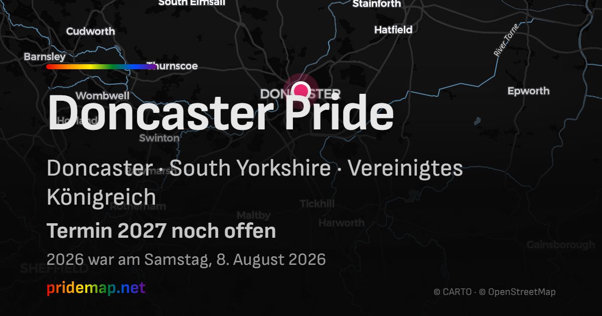 Doncaster Pride — Doncaster, Vereinigtes Königreich