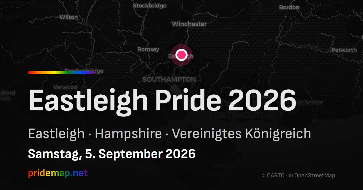 Eastleigh Pride 2026 — Eastleigh, United Kingdom