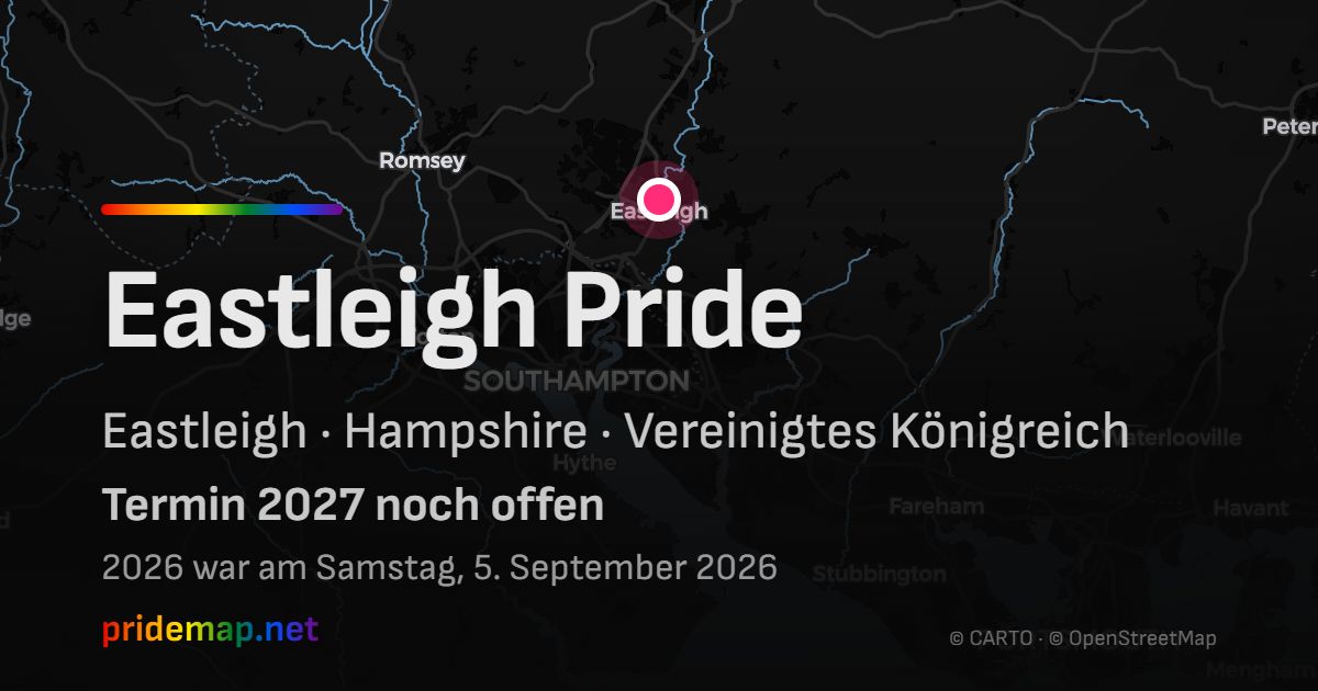 Eastleigh Pride — Eastleigh, Vereinigtes Königreich