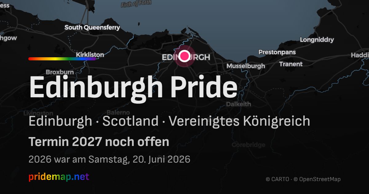 Edinburgh Pride — Edinburgh, Vereinigtes Königreich