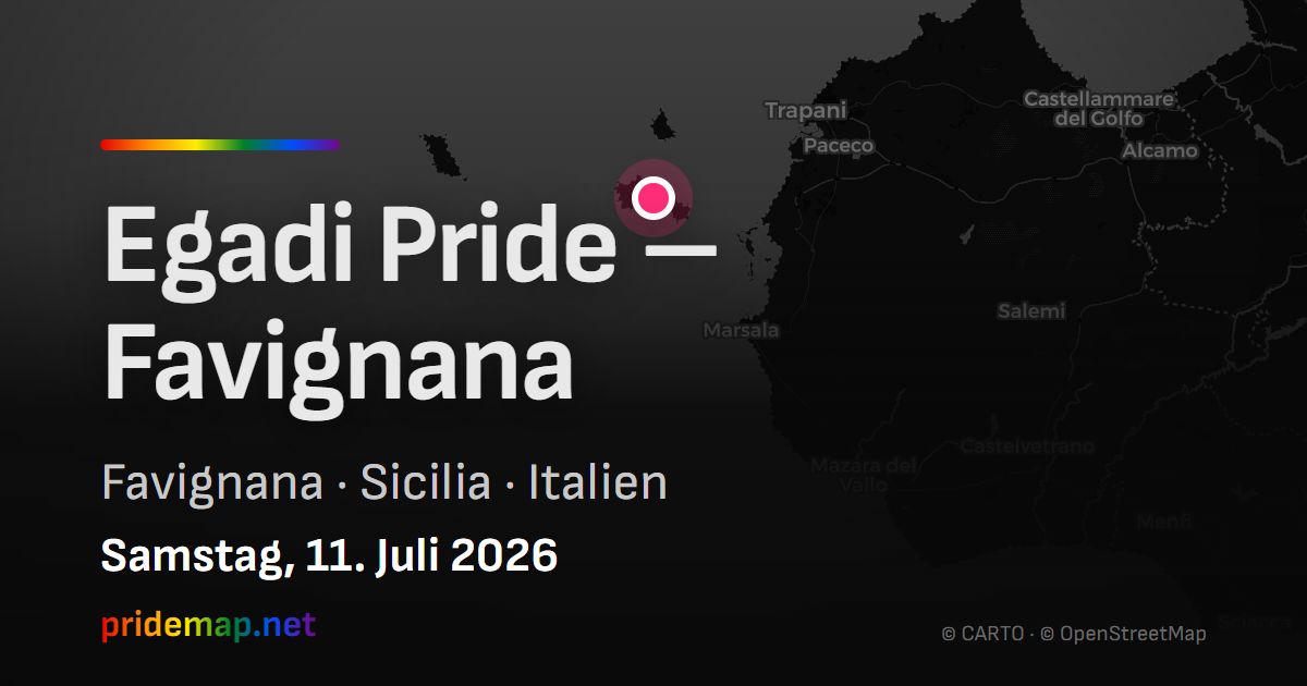 Egadi Pride – Favignana — Favignana, Italien