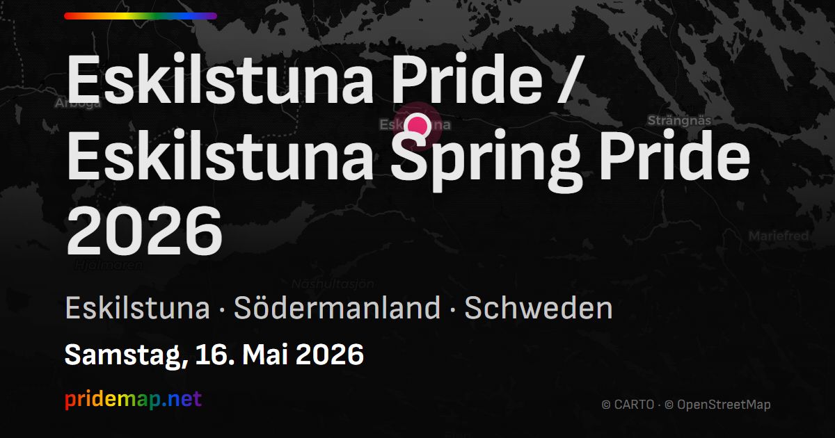 Eskilstuna Pride / Eskilstuna Spring Pride 2026 — Eskilstuna, Sweden