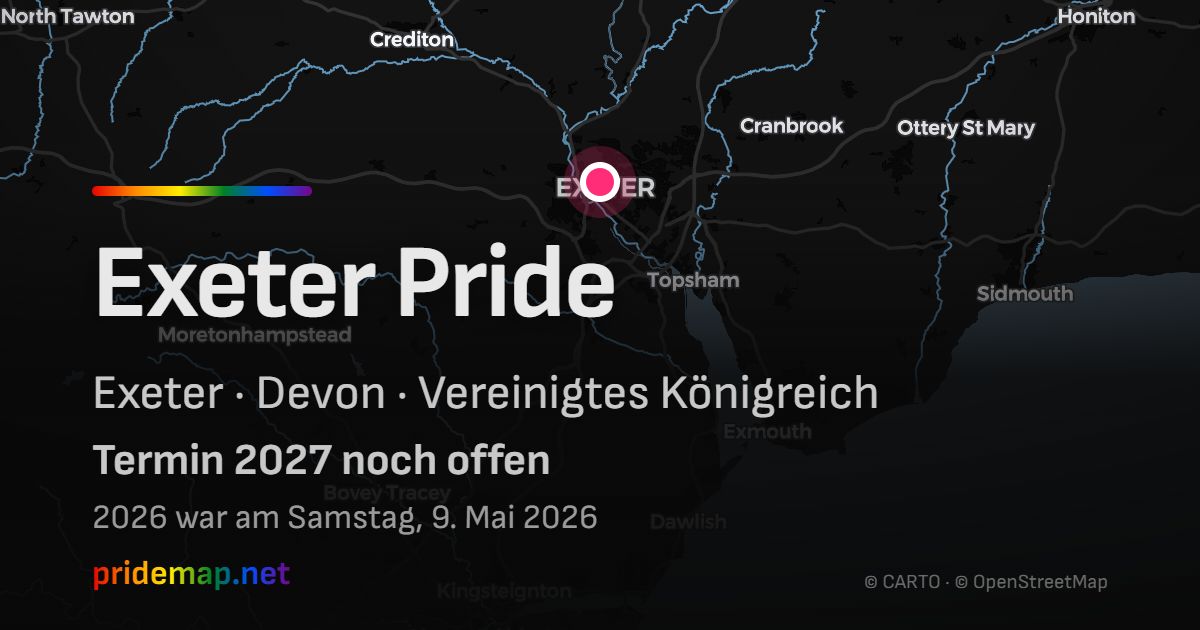 Exeter Pride — Exeter, Vereinigtes Königreich