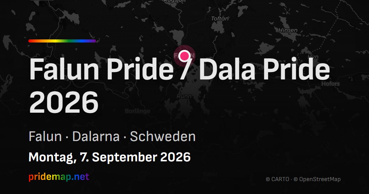 Falun Pride / Dala Pride 2026 — Falun, Sweden