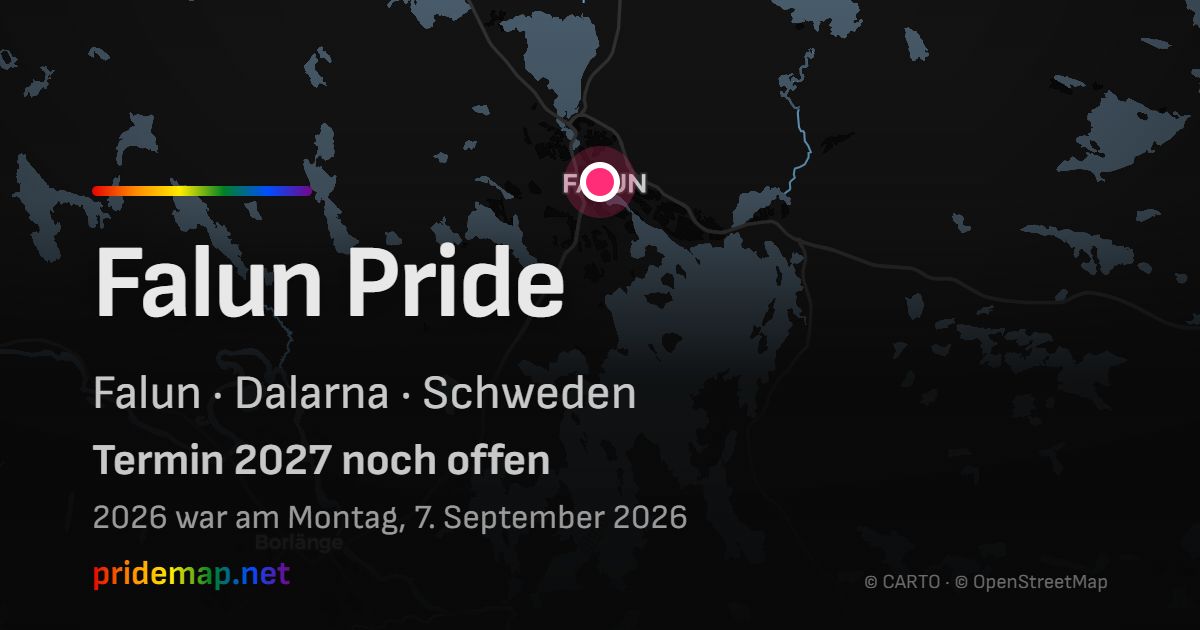 Falun Pride — Falun, Sweden
