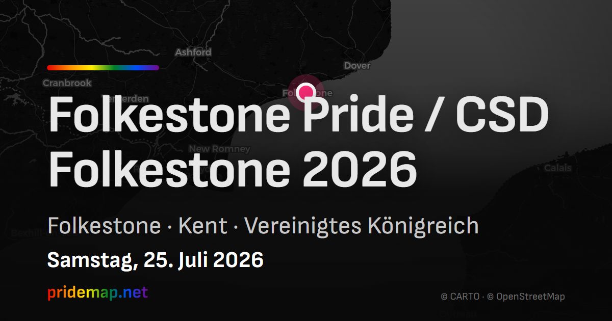 Folkestone Pride / CSD Folkestone 2026 — Folkestone, Vereinigtes Königreich