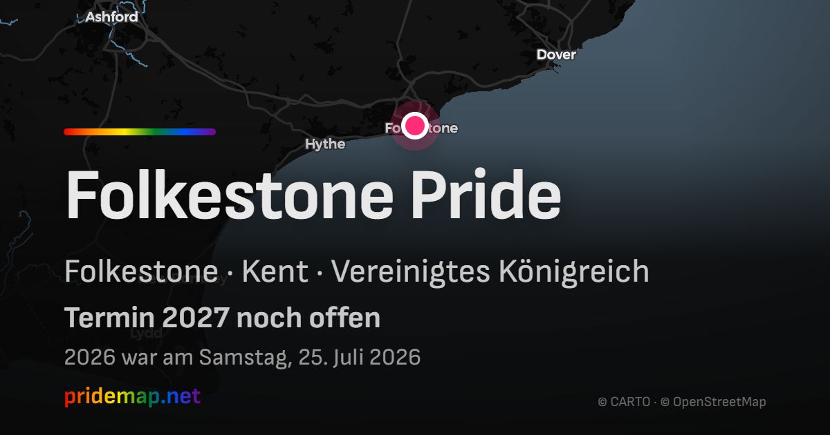 Folkestone Pride — Folkestone, Vereinigtes Königreich