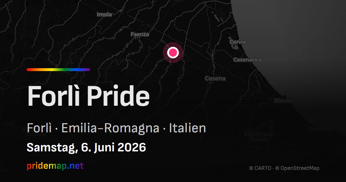 Forlì Pride — Forlì, Italy