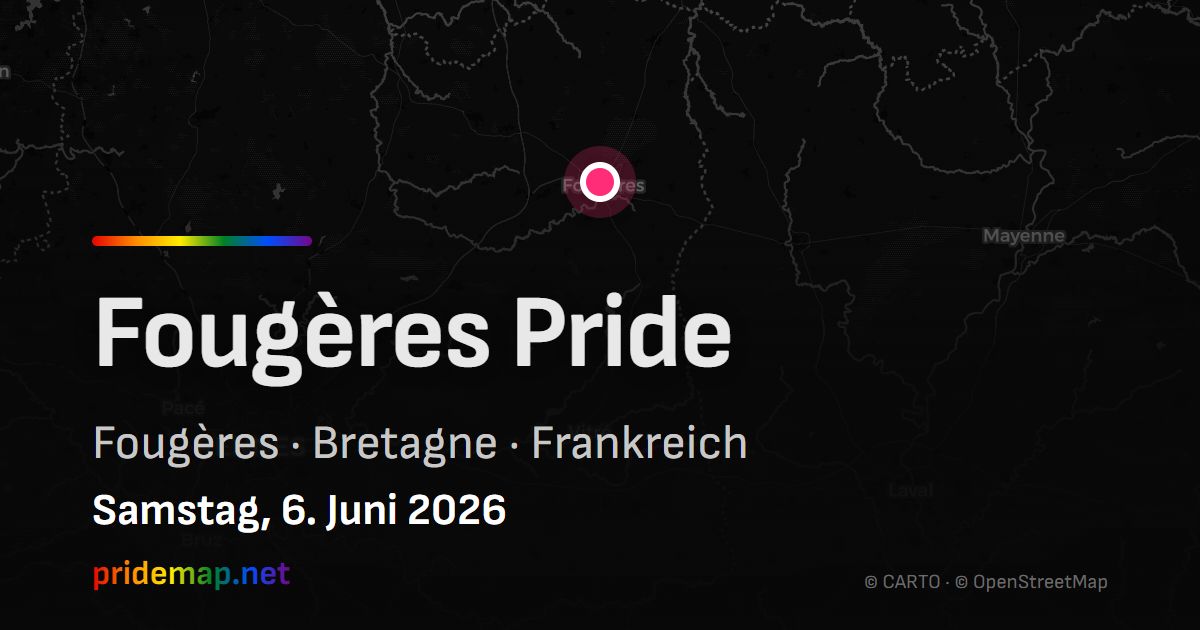 Fougères Pride — Fougères, Frankreich