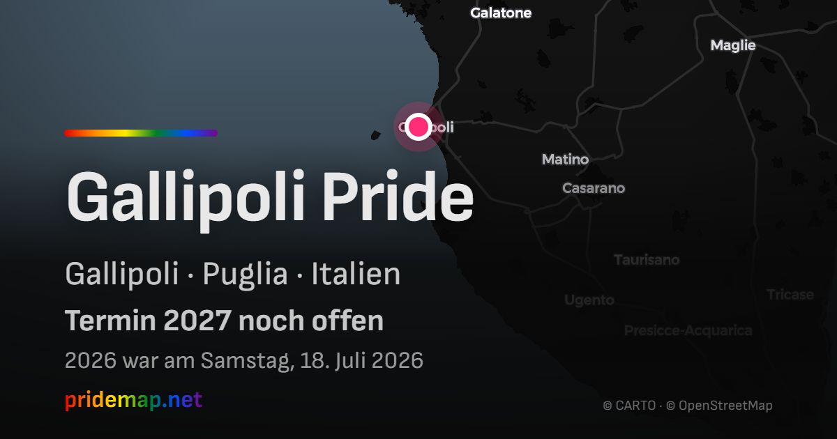 Gallipoli Pride — Gallipoli, Italy