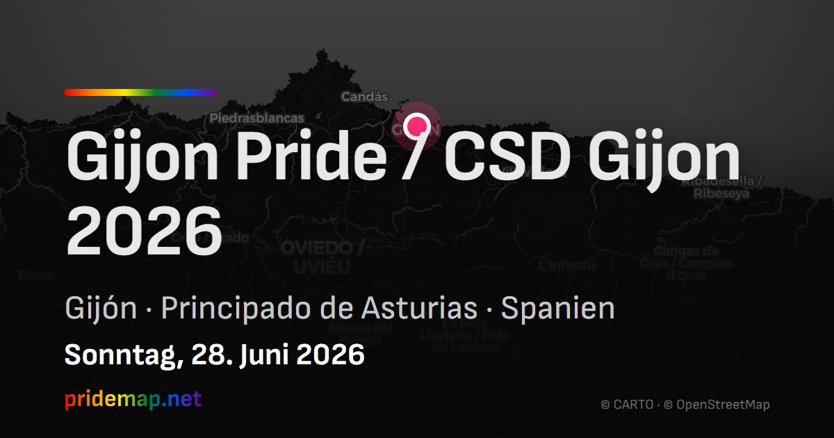 Gijon Pride / CSD Gijon 2026 — Gijón, Spain