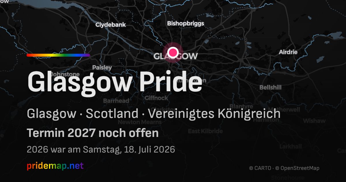 Glasgow Pride — Glasgow, Vereinigtes Königreich