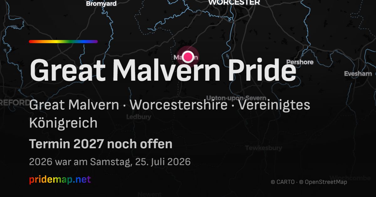 Great Malvern Pride — Great Malvern, United Kingdom