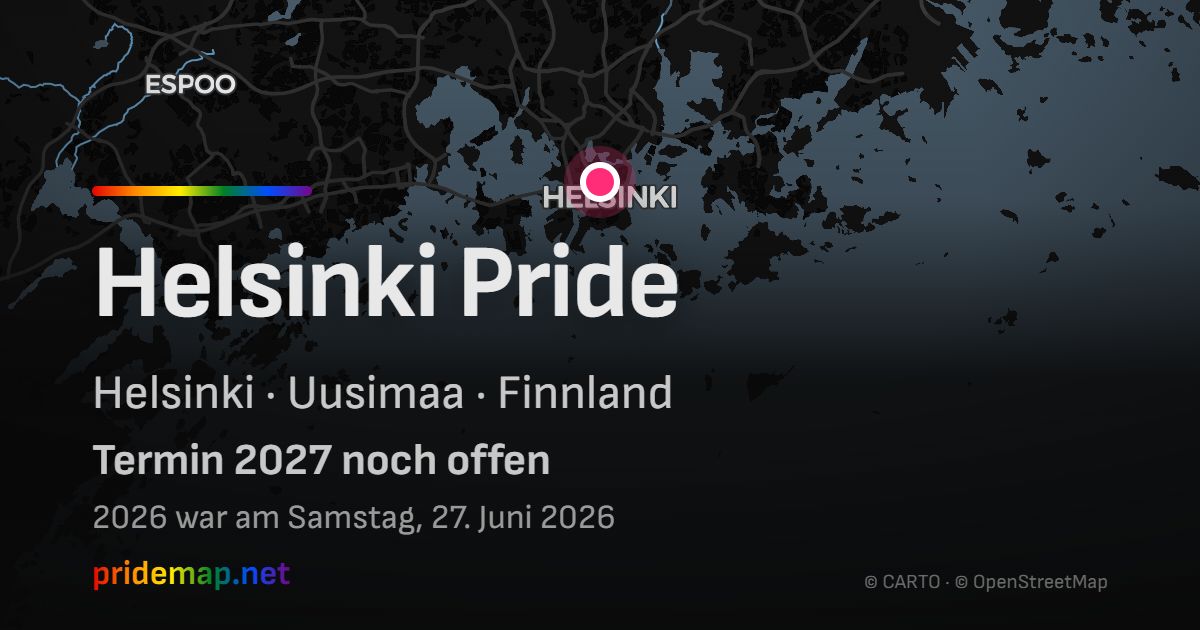 Helsinki Pride — Helsinki, Finland