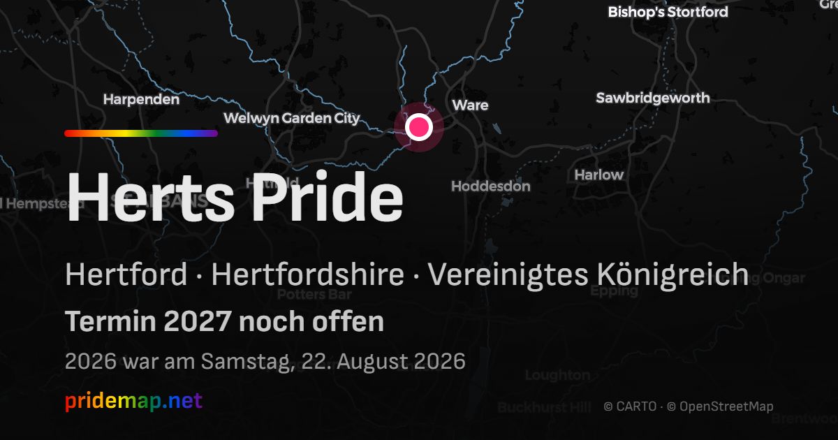 Herts Pride — Hertford, United Kingdom
