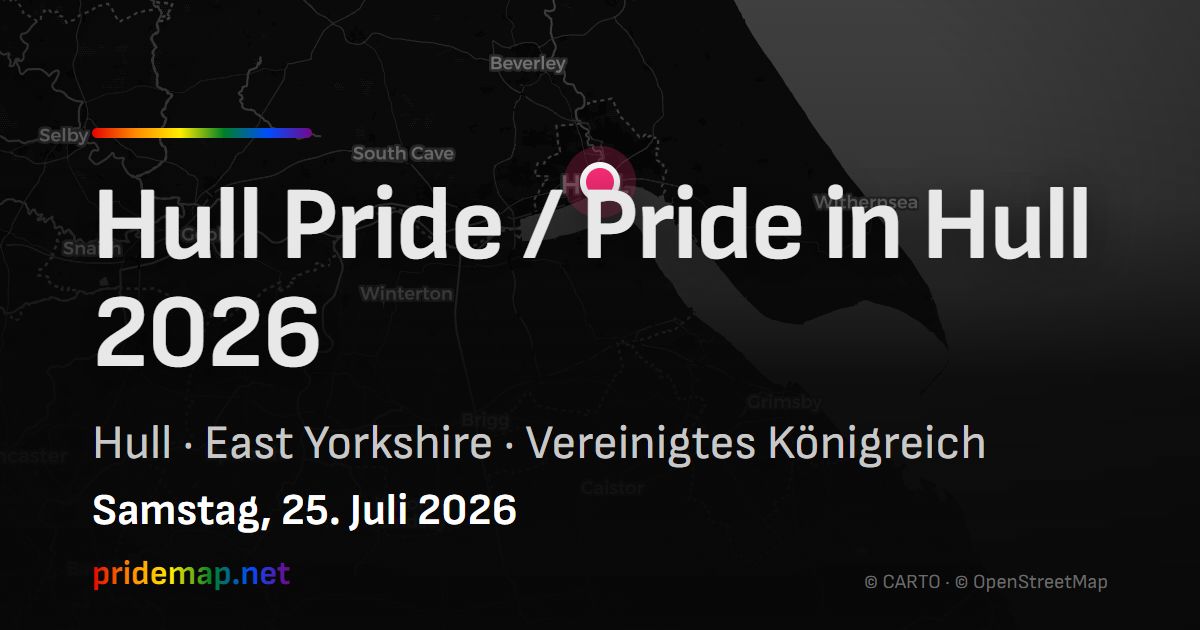 Hull Pride / Pride in Hull 2026 — Hull, United Kingdom