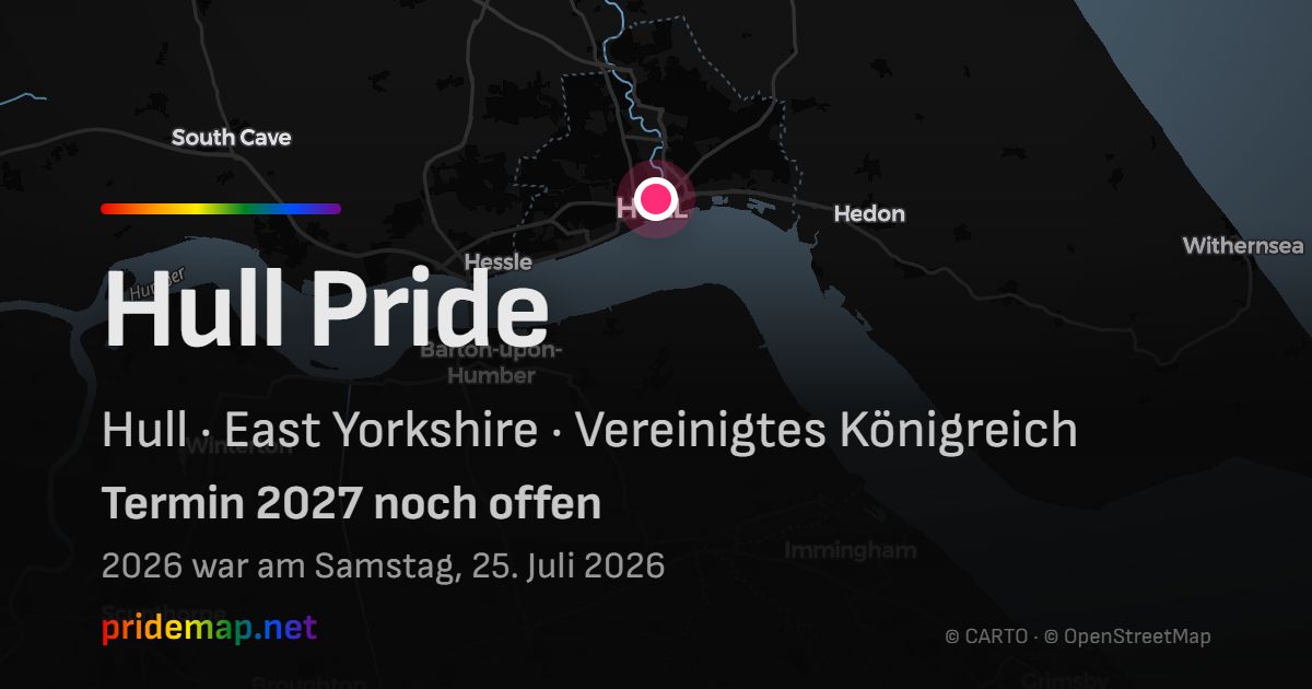 Hull Pride — Hull, Vereinigtes Königreich