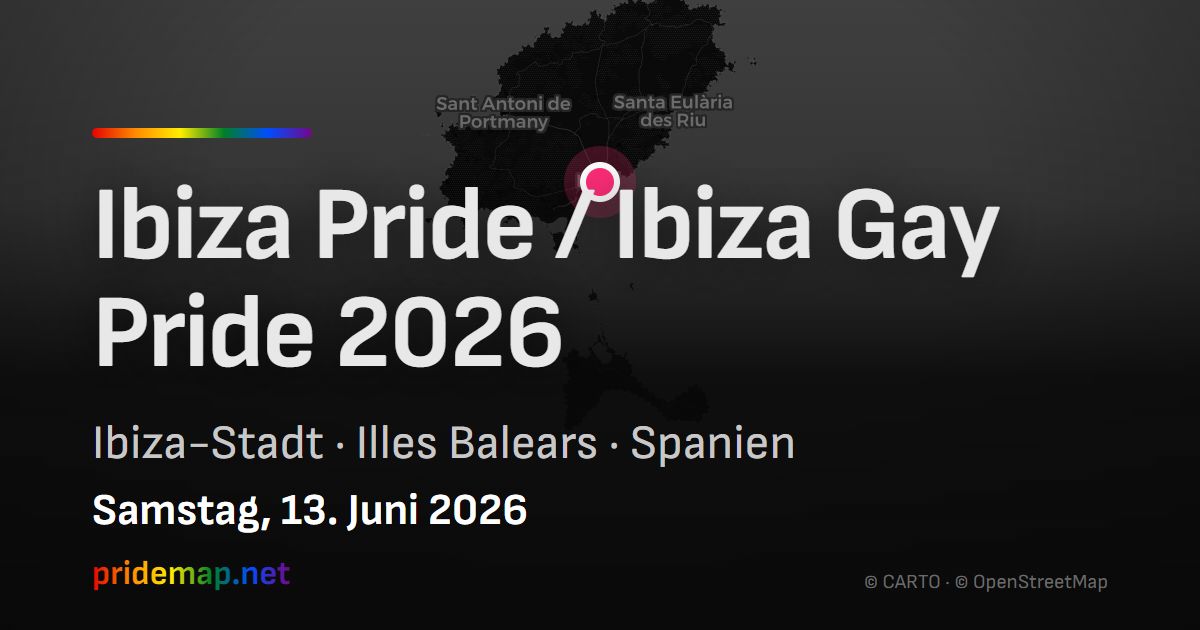 Ibiza Pride / Ibiza Gay Pride 2026 — Ibiza-Stadt, Spain