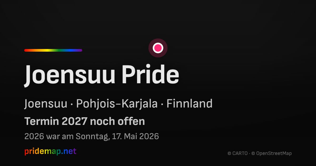 Joensuu Pride — Joensuu, Finnland