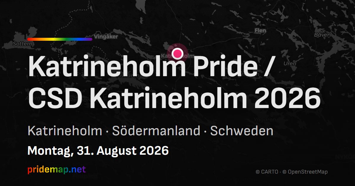 Katrineholm Pride / CSD Katrineholm 2026 — Katrineholm, Schweden