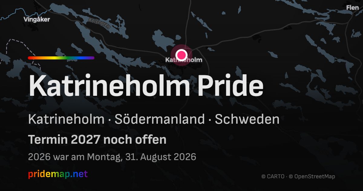 Katrineholm Pride — Katrineholm, Schweden