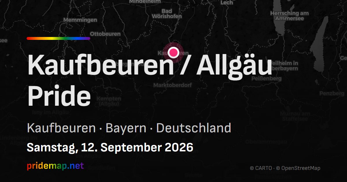 Kaufbeuren / Allgäu Pride — Kaufbeuren, Germany