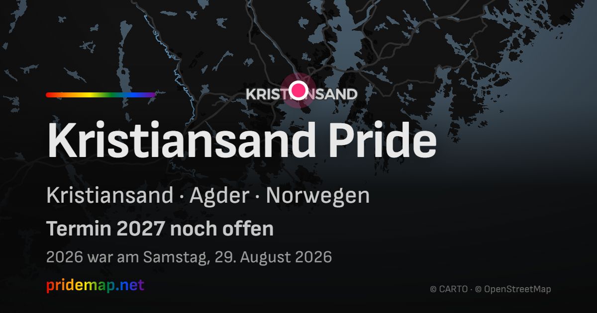 Kristiansand Pride — Kristiansand, Norwegen