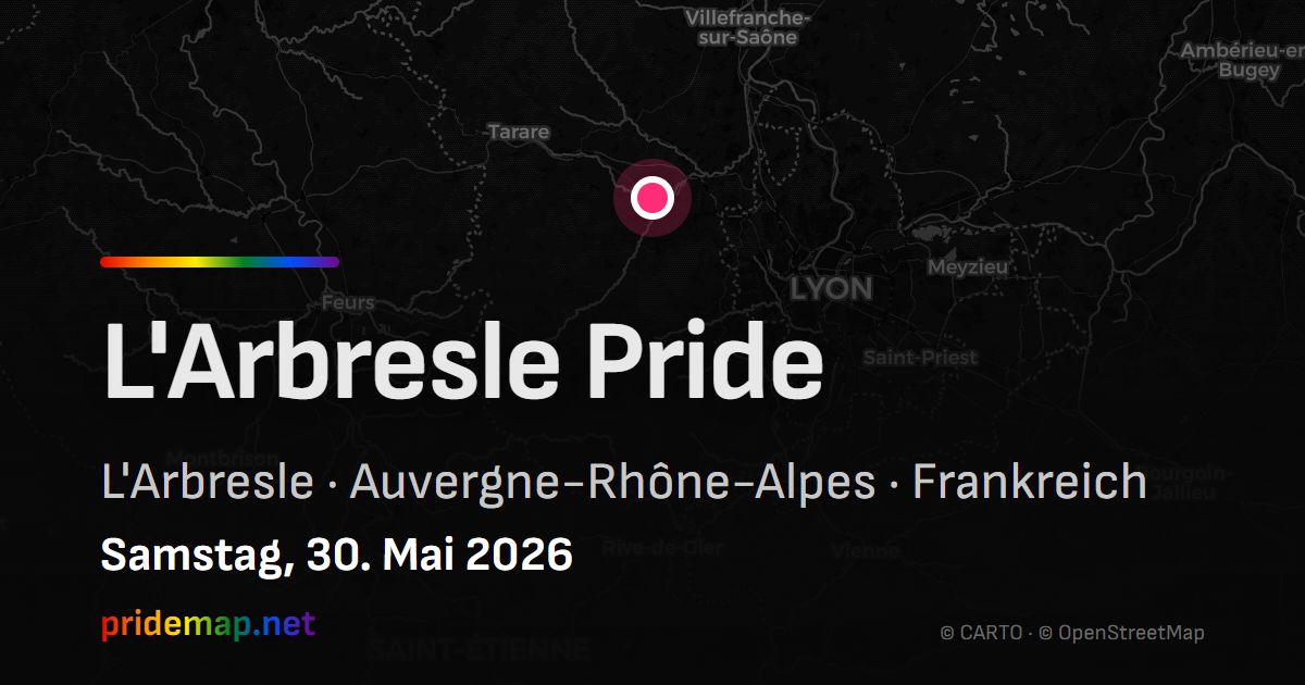 L'Arbresle Pride — L'Arbresle, Frankreich