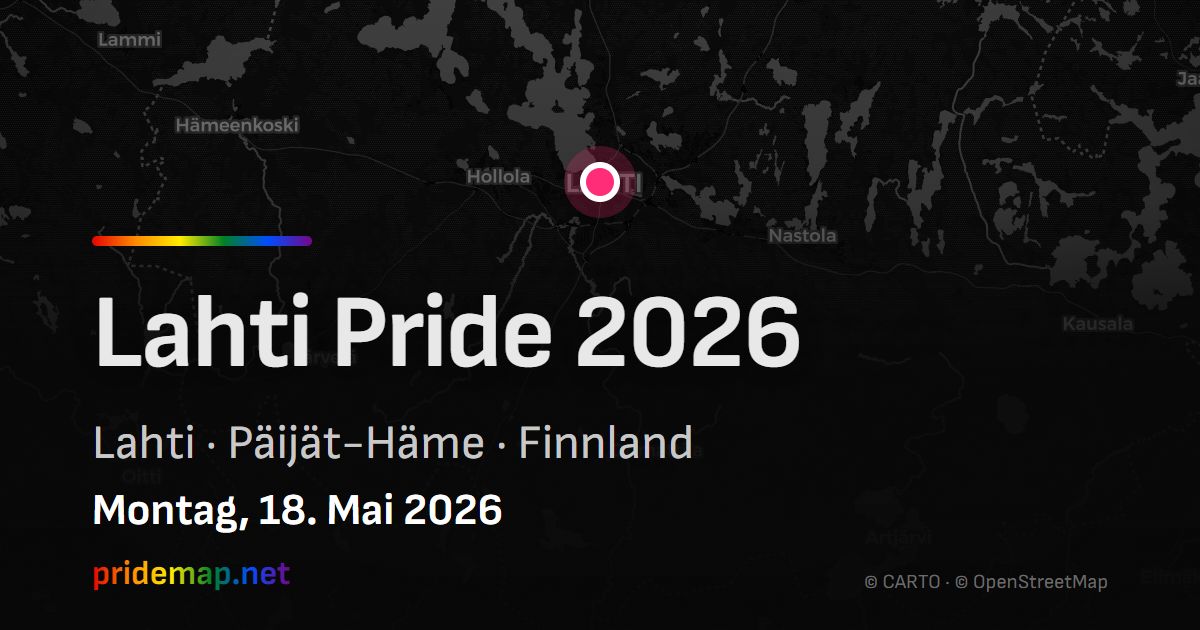 Lahti Pride 2026 — Lahti, Finnland