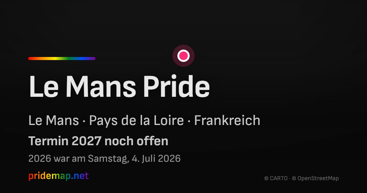 Le Mans Pride — Le Mans, France