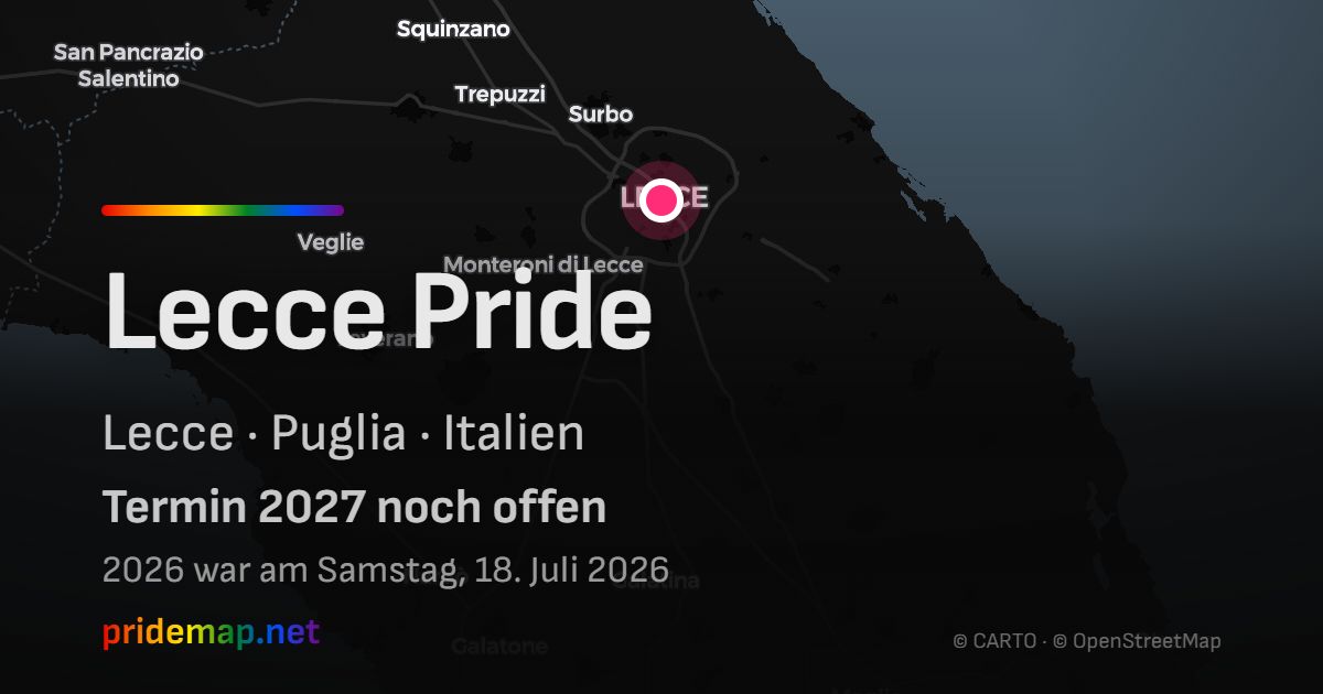 Lecce Pride — Lecce, Italien