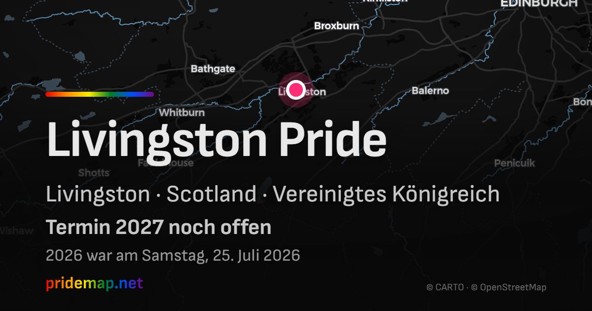 Livingston Pride — Livingston, Vereinigtes Königreich