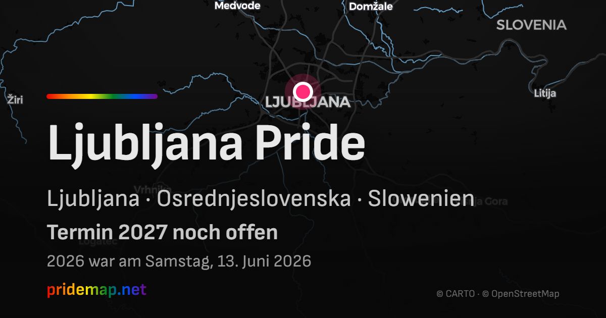 Ljubljana Pride — Ljubljana, Slowenien