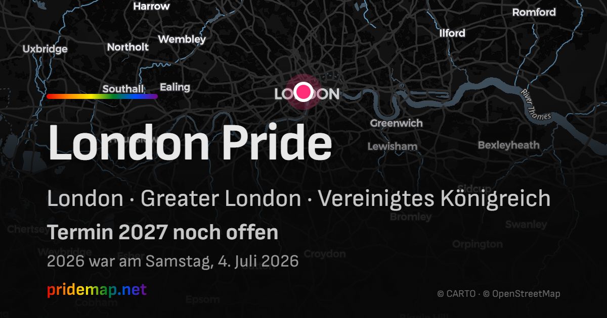 London Pride — London, Vereinigtes Königreich